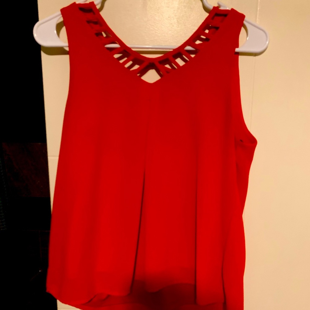 Red crop top